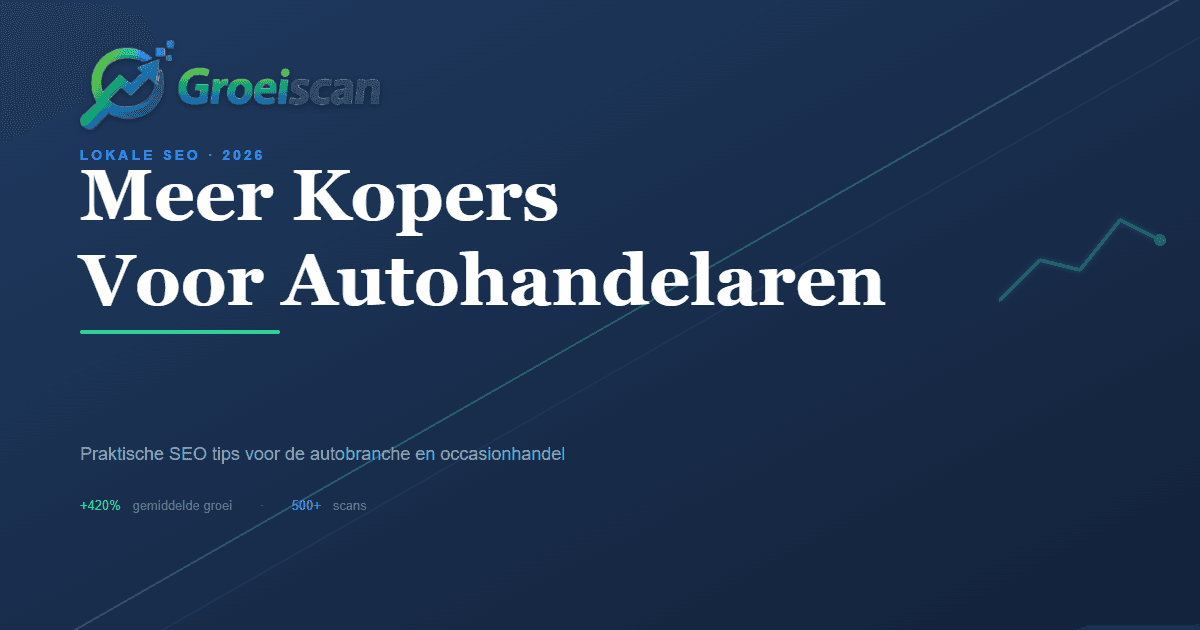 Lokale SEO voor autohandelaren: Meer kopers via Google